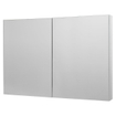 Royal Plaza Merlot spiegelkast 100x74cm zonder verlichting rechthoek met 2 deuren Spaanplaat Zilver GA93346