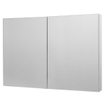 Royal Plaza Merlot spiegelkast 100x74cm zonder verlichting rechthoek met 2 deuren Spaanplaat Zilver GA93346