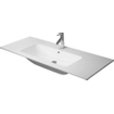 Duravit Me by starck lavabo 123x49cm 1 trou de robinet avec trop-plein blanc SW84172