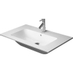 Duravit ME by Starck lavabo-meuble 83x49cm avec 1 trou de robinet avec trop-plein avec WonderGliss blanc SW29534