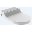 Geberit Aquaclean tuma Abattant WC - douche intégrée - décor inox - blanc SW87556