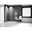 Novellini Giada paroi fixe F 87 90x195cm profil chrome mat et verre transparent 0334557