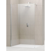 Novellini Giada douche à l'italienne h 140x195cm avec support mural 100cm chrome/clair 0336338