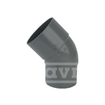 Wavin hwa bend 45° sleeve/shortened spigot 100mm grey 2130777