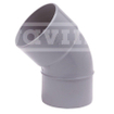 Wavin pvc adhesive coude 45° 75 mm socket/spigot 2101831