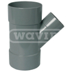 Wavin Wadal VERLOOP Té ALZ.MOF 110X75X110 45GR. grijs 2100673