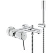 GROHE Concetto badkraan met omstel en koppelingen met douchegarnituur chroom 0442183