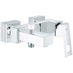 GROHE Eurocube robinet de baignoire avec inverseur et raccords chrome 0442111