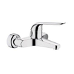 GROHE Euroeco robinet mural avec raccords inclus poignée 17cm 20,3cm chrome 0437502