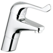 GROHE Eurosmart Care veiligheids wastafelkraan hoog met hendel 12cm gladde body chroom 0437506