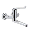 GROHE Eurosmart Care veiligheids wandkraan draaibare uitloop chroom 0437508