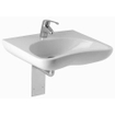 Jika Euroline lavabo pour fauteuil roulant 64x55cm sans trou de robinetterie Blanc GA66634