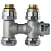 Heimeier Vekolux bloc inférieur 2 tuyaux 1/2 50mm droit pour radiateur bi.dr. 7501528