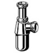 Viega Project siphon bouteille sans tuyau mural avec rosace 1 1/2 x 1 1 chrome GA75306