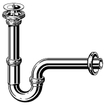Viega siphon à tube avec tuyau mural 5/4 avec rosace avec tube réglable 120mm chrome 0500259