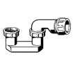 Viega siphon de baignoire plastique raccord à serrage 6/4x40mm 0500274