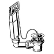 Viega kit de débordement 6/4 70mm avec bouchon avec chaîne 0521183