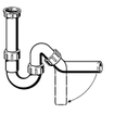 Viega hostaleen siphon universel 6/4x50mm 0500492