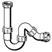 Viega hostaleen siphon universel 6/4x40mm avec raccord à serrage 0520225