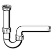 Viega hostaleen siphon avec tube mural 6/4x40mm 0520155
