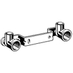 Viega Raccord à soudre plaque double murale 15 mm x R 1/2" bronze GA81847