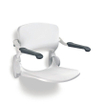 Handicare Handicare Linido siège de douche avec dossier et accoudoirs avec assise en plastique rabattable blanc 0606499