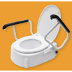 Handicare Linido toiletverhoger met armleggers en deksel (verhoogt de zithoogte met 85 125 of 165mm) 0607142