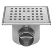 Easy Drain Aqua quattro siphon de sol 15x15cm horizontal 5cm inox GA23691