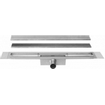 Easy Drain Compact TAF afvoergoot enkele plaat 100cm 30mm met Zero design rooster RVS 2301808