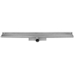 Easy Drain Compact 30 mur zéro caniveau de douche plaque simple avec évacuation latérale 6x90cm inox 2302650