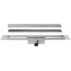Easy Drain Compact TAF caniveau simple plaque 70cm 50mm avec grille design Zero inox 2301813