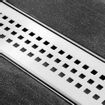 Easy Drain Multi grille simple Carré 7 80cm inox 2301125