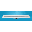 Easy Drain Compact FF caniveau simple plaque avec évacuation latérale 6x90cm 50mm inox 2301161