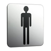 Emco System 2 plaque de porte "hommes" chrome SW112341