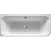 Duravit Happy d.2 baignoire rectangulaire 180x80cm angle à gauche avec tablier blanc SW68384