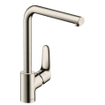 Hansgrohe Focus Mitigeur de cuisine avec bec droit haut aspect inox GA66531