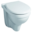Toilet suspendu Geberit Renova Comfort 535 mm rehaussé en porcelaine à fond creux sans abattant blanc SW730704