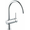 GROHE Minta Mitigeur de cuisine - haut - bec rond pivotant - chrome 0442461