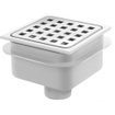 Van Den Berg siphon de sol ABS avec grille inox 10x10 sortie verticale 40mm GA91303