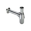 Royal Plaza Merlot siphon gobelet avec tube mural et rosace 1 1/4 chrome GA15602