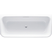 Bette Art I baignoire duo en acier émaillé semi-îlot avec rebord étroit 180x80x42cm avec panneau blanc SW60490