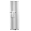 Vasco Arche VVL designradiator met vertikale buizen en handdoekbeugel links 1800x470mm 1050W antraciet 7244045