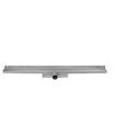 Easy Drain Compact Wall Zero afvoergoot enkele plaat met zijuitloop 6x110cm 50mm RVS 2301366