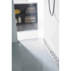 Aco Showerdrain e +drain de douche bas en acier inoxydable avec bride murale et membrane étanche 700mm (hors grille) avec accessoires de montage réglables en hauteur SW224233