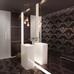 Bette Art I baignoire duo en acier émaillé semi-îlot avec rebord étroit 180x80x42cm avec panneau blanc SW60490