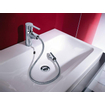 Hansa Hansaronda Robinet de lavabo avec bec fixe et bonde avec raccord flexible chrome 0394601