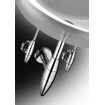 Viega Eleganta siphon gobelet design 5/4 avec tube mural avec rosace chrome 0520543