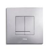 Wisa Delos Bouton de commande WC carré 16x16cm matière synthétique DualFlush Blanc SECOND CHOIX OUT8637
