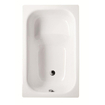 Bette acier laminé bain de siège pour les pieds paroi épaisse 105x65cm blanc 0360424