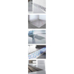 Aco Showerdrain e +drain de douche bas en acier inoxydable avec bride murale et membrane étanche 800mm (excl. grille) avec accessoires de montage réglables en hauteur SW224234